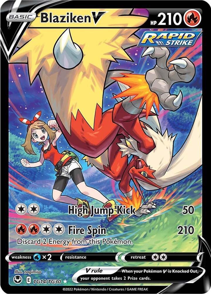 Blaziken V UR (TG14/TG30) Silver Tempest